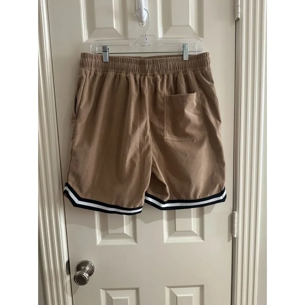 BP Nordstrom Men's Casual Shorts Size Medium Tan Corduroy